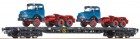 67304 Roco Flat car loaded with Trucks